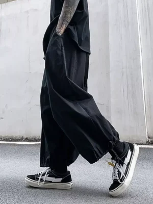 Japanese Fashion Yohji Work Style Streetwear ultra wide leg unisex pants (CK26)