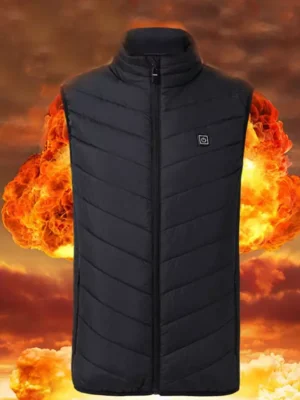 Winter Heated Vest Electric USB Jacket Winter Warm Men Women Body Heating Coat