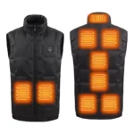 Men Women Heated Vest Winter Body Warm Electric USB Jacket Thermal Heating Coat