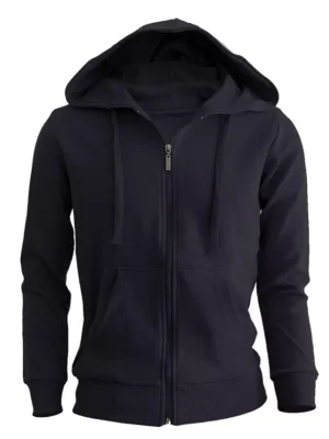 Men's Heavyweight Zip Up Hoodie Jacket Cotton Full Zipper Hooded Sweatshirt Warm