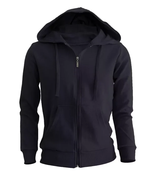 Men's Heavyweight Zip Up Hoodie Jacket Cotton Full Zipper Hooded Sweatshirt Warm