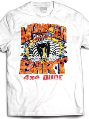 New Men's Bootleg Bart Monster Bart 4x4 Monster Truck T-SHIRT TEE