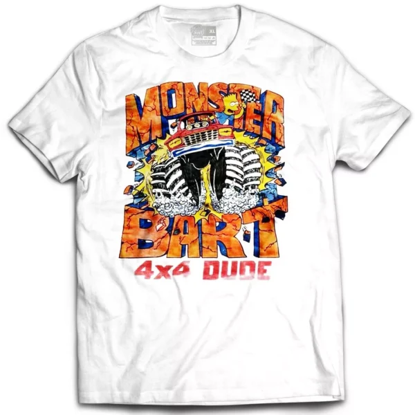 New Men's Bootleg Bart Monster Bart 4x4 Monster Truck T-SHIRT TEE