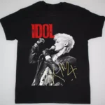 Popular Billy Idol Signature Short Sleeve Cotton Black All Size S-234XL Shirt