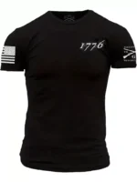 Grunt Style Men's Black 1776 Short Sleeve Tee Shirt Size